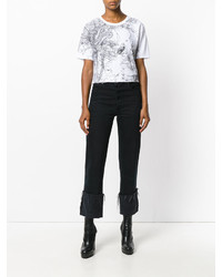 T-shirt imprimé blanc Alexander McQueen