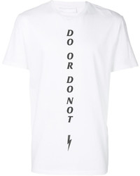 T-shirt imprimé blanc Neil Barrett