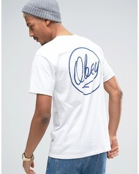 T-shirt imprimé blanc Obey