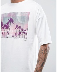 T-shirt imprimé blanc Asos