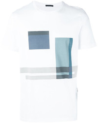 T-shirt imprimé blanc Pal Zileri