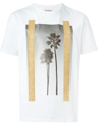 T-shirt imprimé blanc Palm Angels