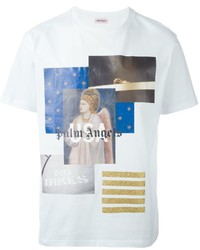 T-shirt imprimé blanc Palm Angels