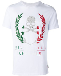 T-shirt imprimé blanc Philipp Plein