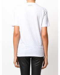 T-shirt imprimé blanc Dsquared2