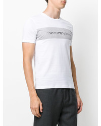 T-shirt imprimé blanc Emporio Armani