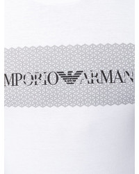 T-shirt imprimé blanc Emporio Armani