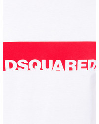 T-shirt imprimé blanc DSQUARED2