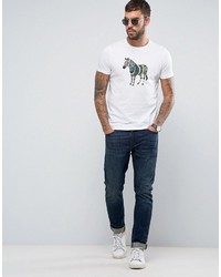 T-shirt imprimé blanc Paul Smith