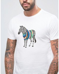 T-shirt imprimé blanc Paul Smith