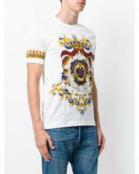 T-shirt imprimé blanc Dolce & Gabbana