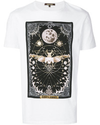 T-shirt imprimé blanc Roberto Cavalli