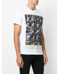 T-shirt imprimé blanc Diesel