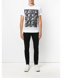 T-shirt imprimé blanc Diesel