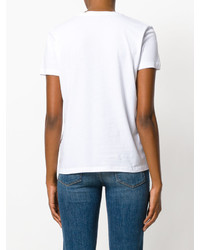 T-shirt imprimé blanc Just Cavalli