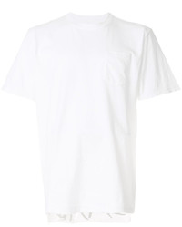 T-shirt imprimé blanc Sacai