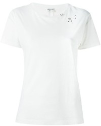 T-shirt imprimé blanc Saint Laurent