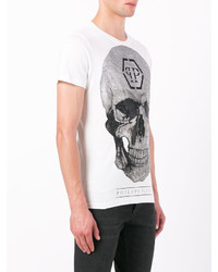 T-shirt imprimé blanc Philipp Plein