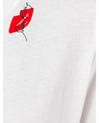 T-shirt imprimé blanc Saint Laurent