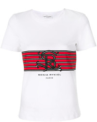 T-shirt imprimé blanc Sonia Rykiel