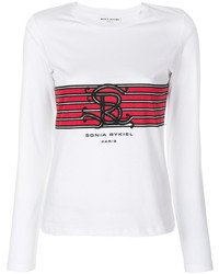 T-shirt imprimé blanc Sonia Rykiel