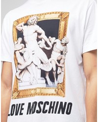 T-shirt imprimé blanc Love Moschino