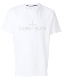 T-shirt imprimé blanc Stone Island