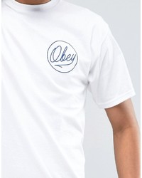 T-shirt imprimé blanc Obey