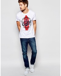 T-shirt imprimé blanc Esprit