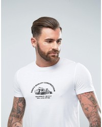 T-shirt imprimé blanc Asos