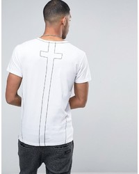 T-shirt imprimé blanc Religion