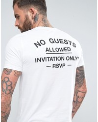 T-shirt imprimé blanc Asos