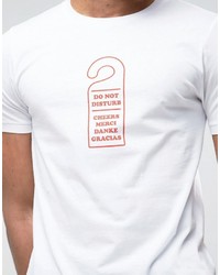 T-shirt imprimé blanc Asos