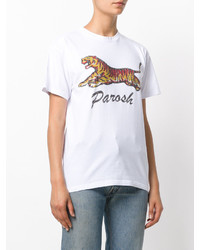 T-shirt imprimé blanc P.A.R.O.S.H.