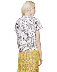 T-shirt imprimé blanc Emilio Pucci