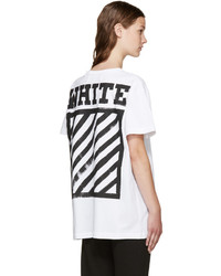 T-shirt imprimé blanc Off-White