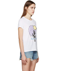 T-shirt imprimé blanc Kenzo