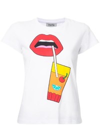 T-shirt imprimé blanc Yazbukey