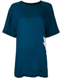T-shirt imprimé bleu canard Dsquared2