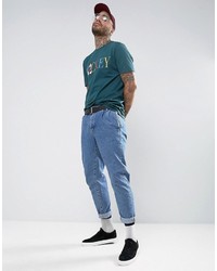 T-shirt imprimé bleu canard Asos