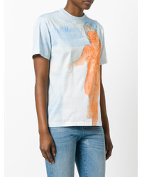 T-shirt imprimé bleu clair Christopher Kane