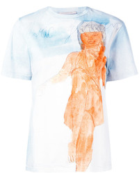 T-shirt imprimé bleu clair Christopher Kane