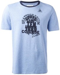 T-shirt imprimé bleu clair Maison Margiela
