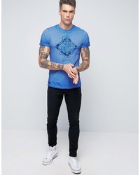 T-shirt imprimé bleu clair Pepe Jeans