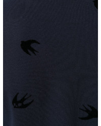 T-shirt imprimé bleu marine McQ