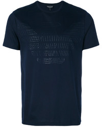 T-shirt imprimé bleu marine Emporio Armani