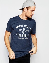 T-shirt imprimé bleu marine Jack Wills