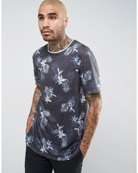 T-shirt imprimé bleu marine Asos