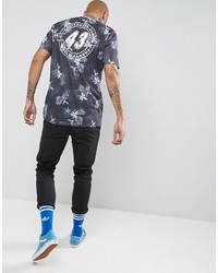 T-shirt imprimé bleu marine Asos