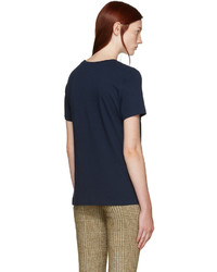 T-shirt imprimé bleu marine Undercover